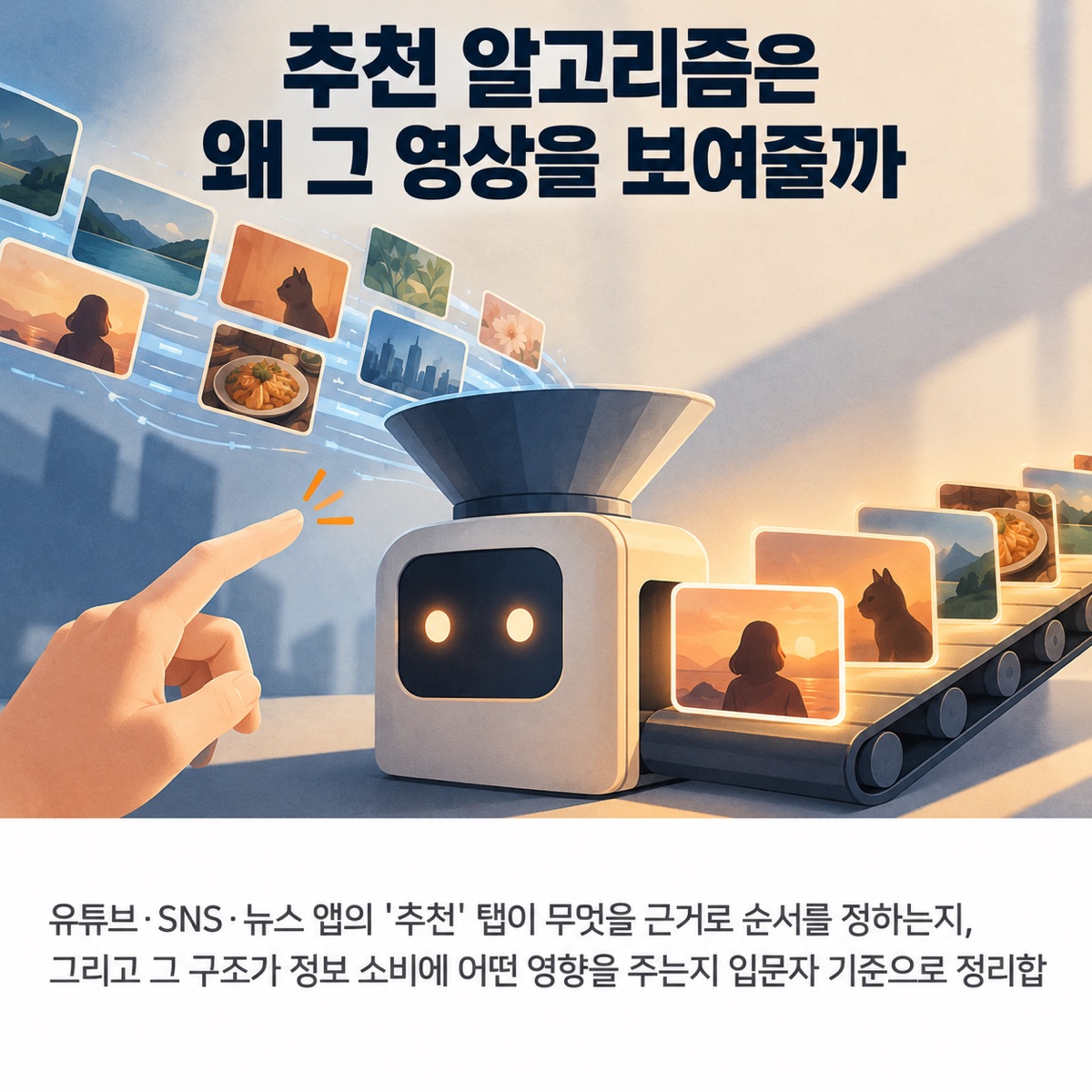추천 알고리즘은 왜 그 영상을 보여줄까: 피드가 만들어지는 원리 대표 이미지