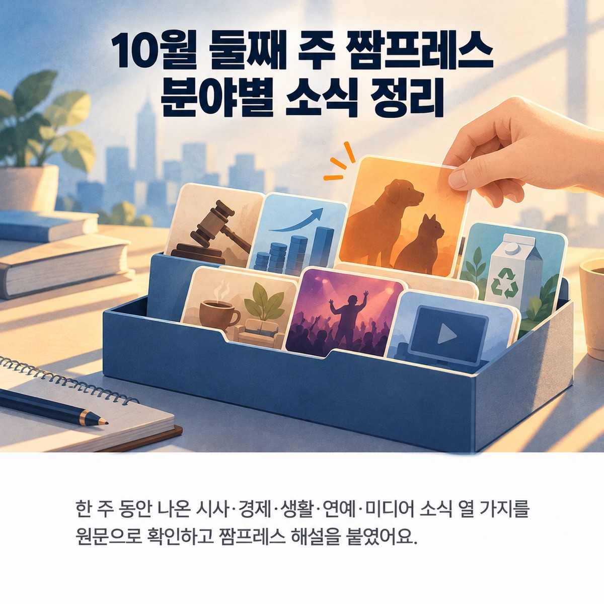 10월 둘째 주 짬프레스 분야별 소식 정리: 동물보호법 통과·변동금리 비중·종이팩 분리배출 대표 이미지